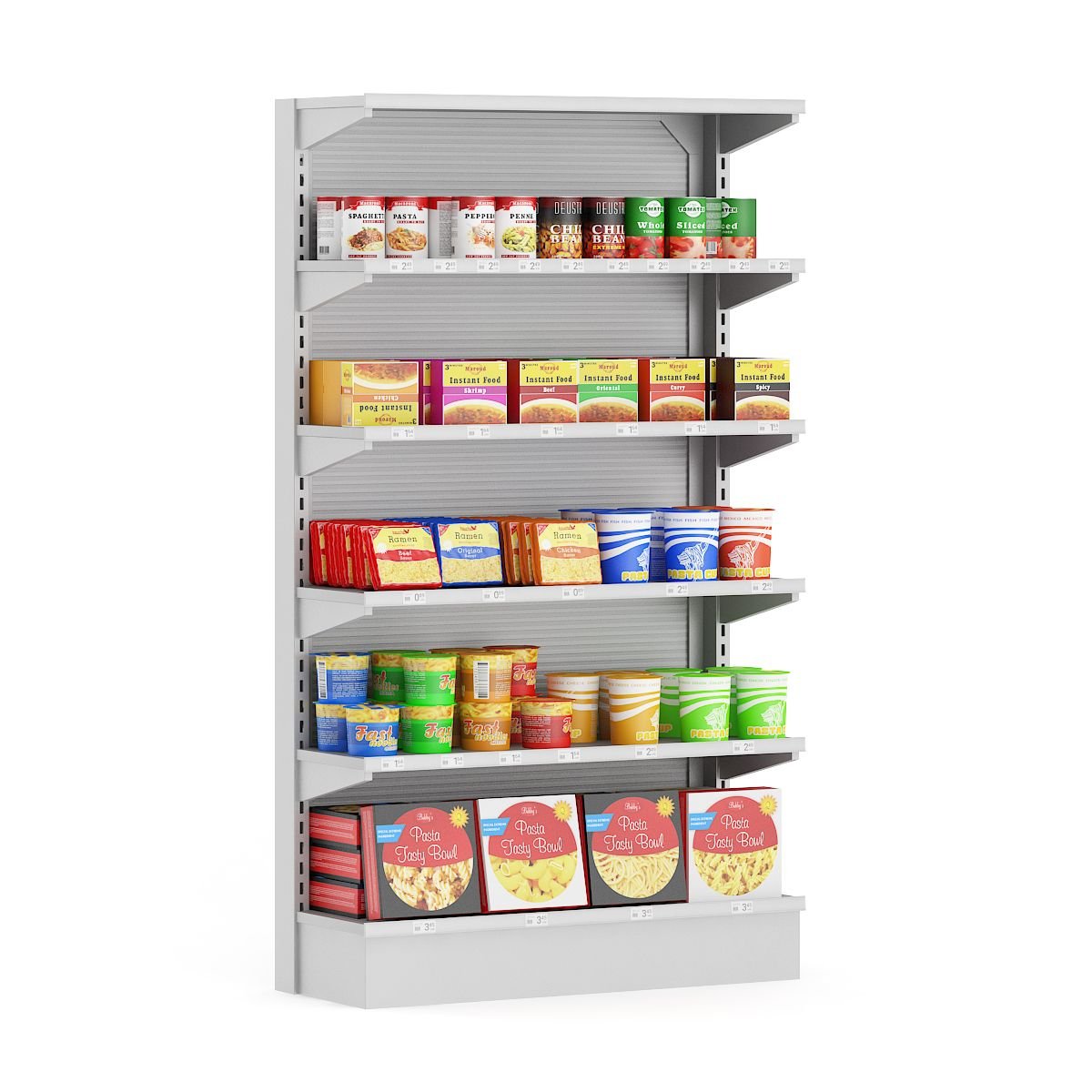 Cameron Snacks instant soups product shelf