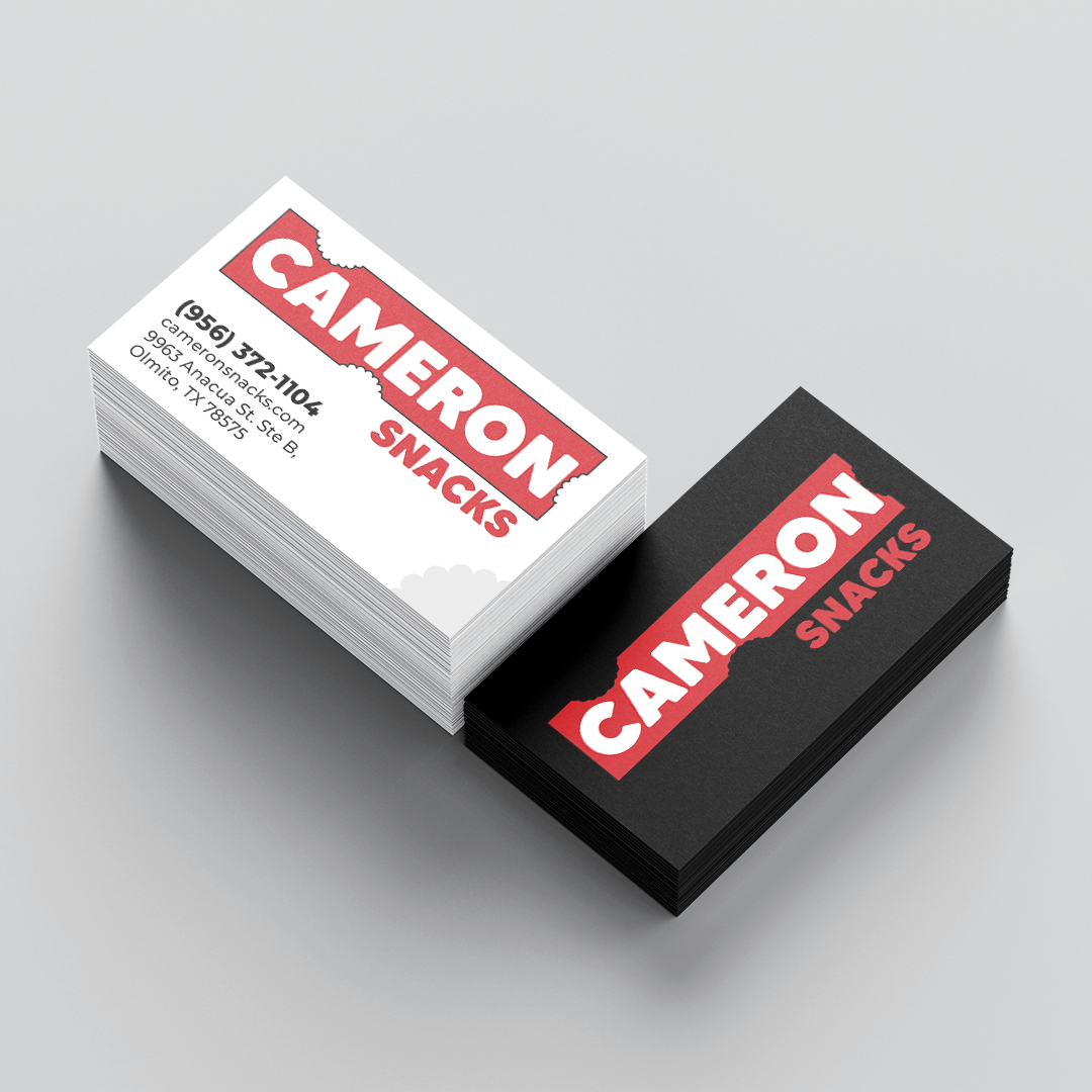 Cameron Snacks Business Cards